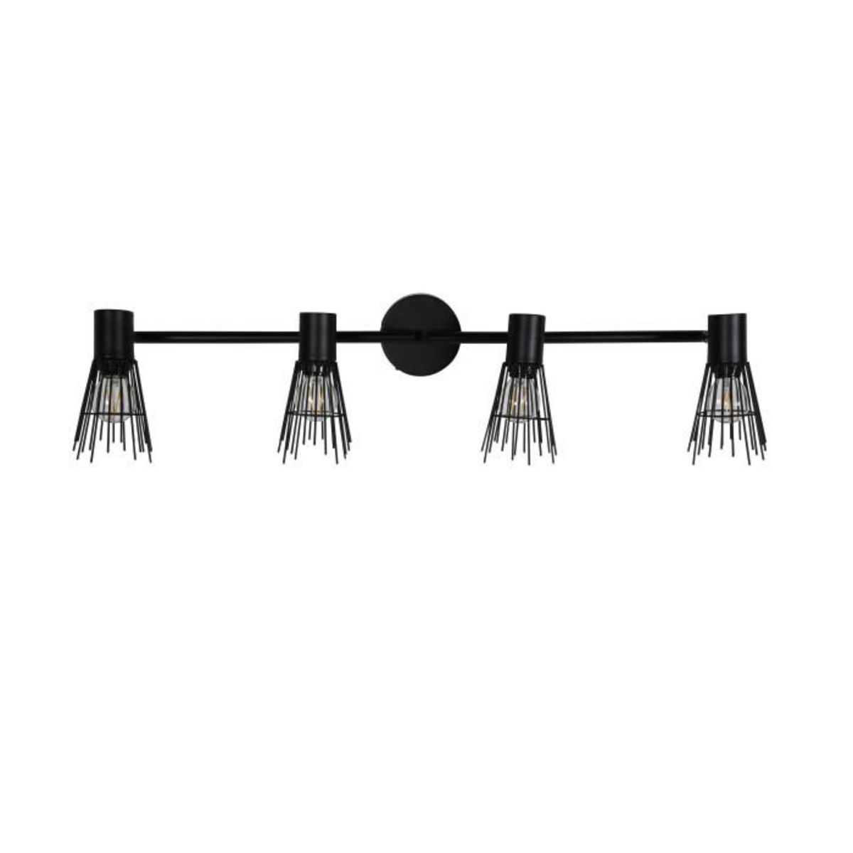 Paris Prix Applique Murale 4 Spots  Pico  70cm Noir