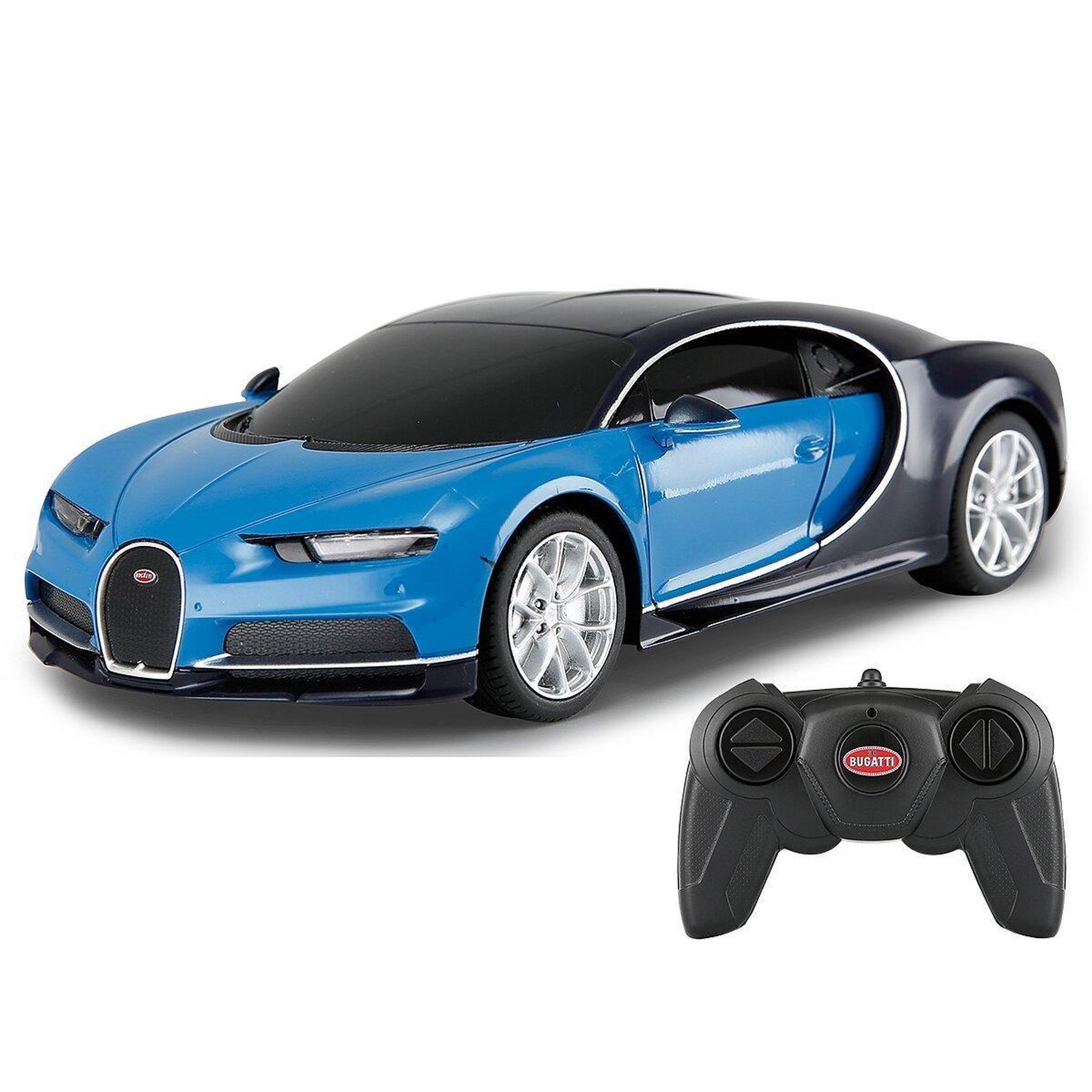 Voir la diapositive 3 : Jamara Voiture télécommandée bugatti chiron 1:24 bleu 2,4ghz