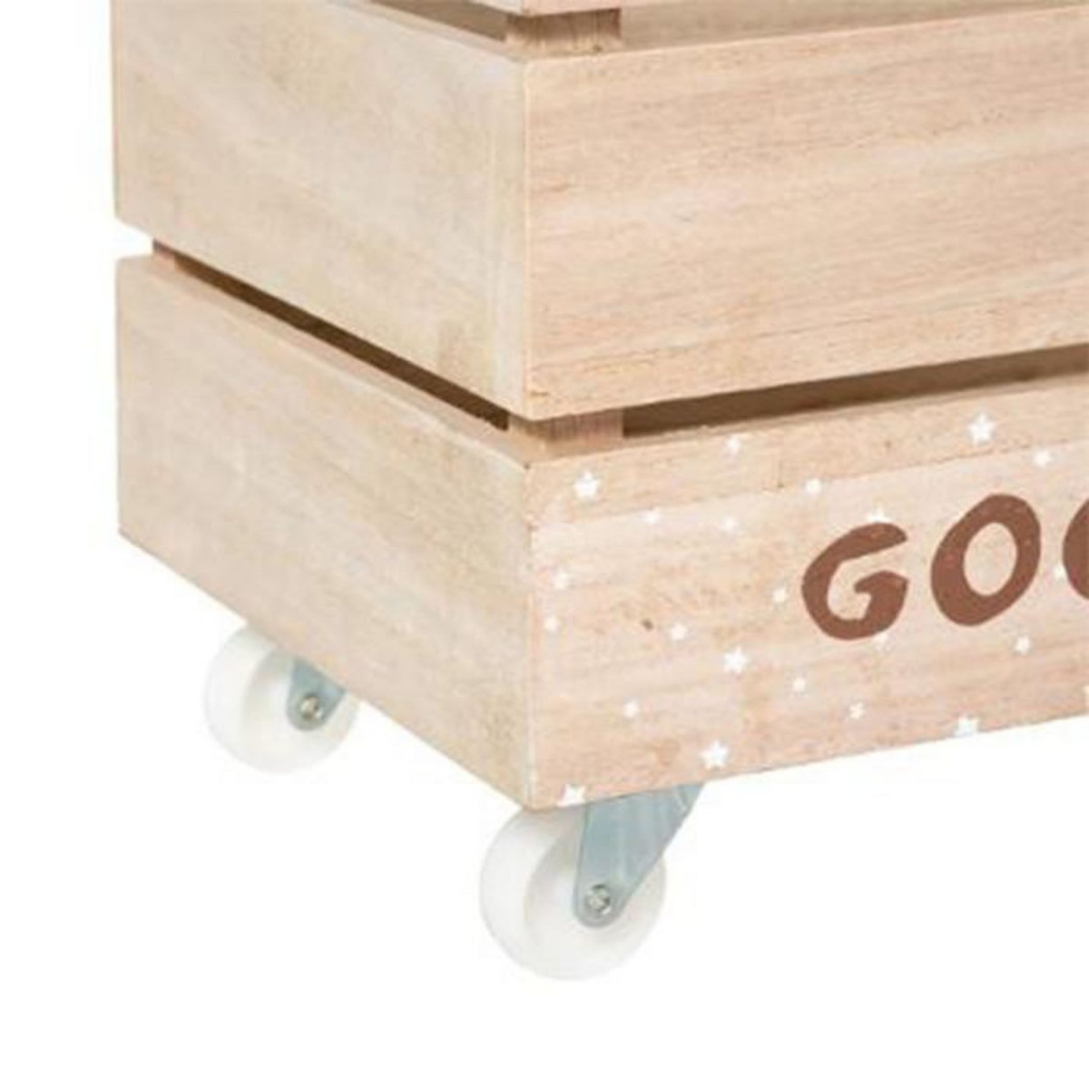 Atmosphera Kids Lot de 2 Cagettes Enfant  Print  39cm Blanc