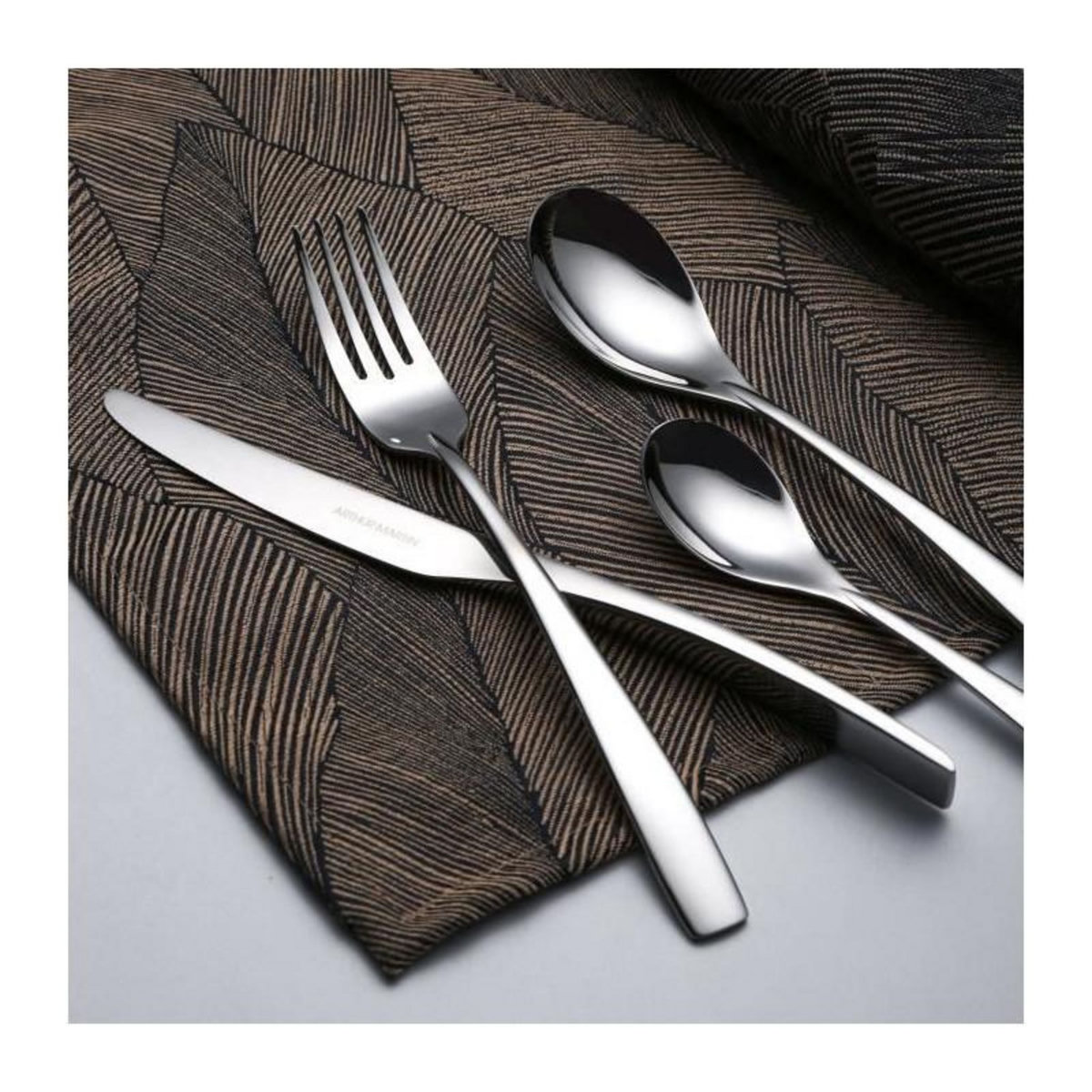 Arthur Martin Ménageres - ARTHUR MARTIN - AM3630 - 24 pieces - Acier inoxydable - Finition miroir