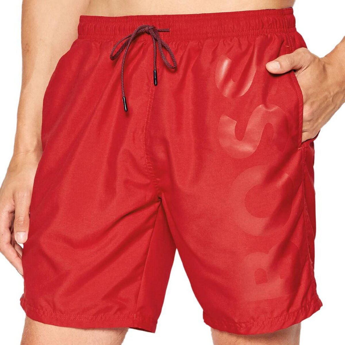 Short de bain Rouge Homme Hugo Boss Orca