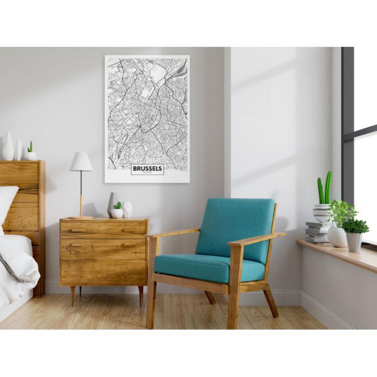 Paris Prix Tableau Imprimé  Map of Brussels