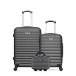 BLUESTAR BLUESTAR - LOT DE 3 - Valises weekend, cabine et vanity BRAZILIA. Coloris disponibles : Noir, Beige