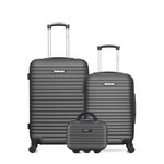 BLUESTAR BLUESTAR - LOT DE 3 - Valises weekend, cabine et vanity BRAZILIA. Coloris disponibles : Noir, Beige