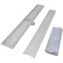 Voir la diapositive 3 : VIDAXL Drain de douche lineaire 1030x140 mm acier inoxydable