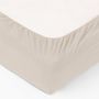 Voir la diapositive 2 : ATMOSPHERA Drap Housse Lavable Coton  Maria  160x200cm Ivoire