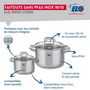 Voir la diapositive 3 : ELO Ensemble de 1 Poêle de cuisson 24 cm et 2 faitouts 12 et 16 cm Elo Profi Citrin