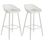 Voir la diapositive 1 : IDIMEX Lot de 2 tabourets de bar IREK, en plastique