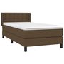 Voir la diapositive 3 : VIDAXL Sommier a lattes de lit avec matelas Marron fonce 80x200 cm