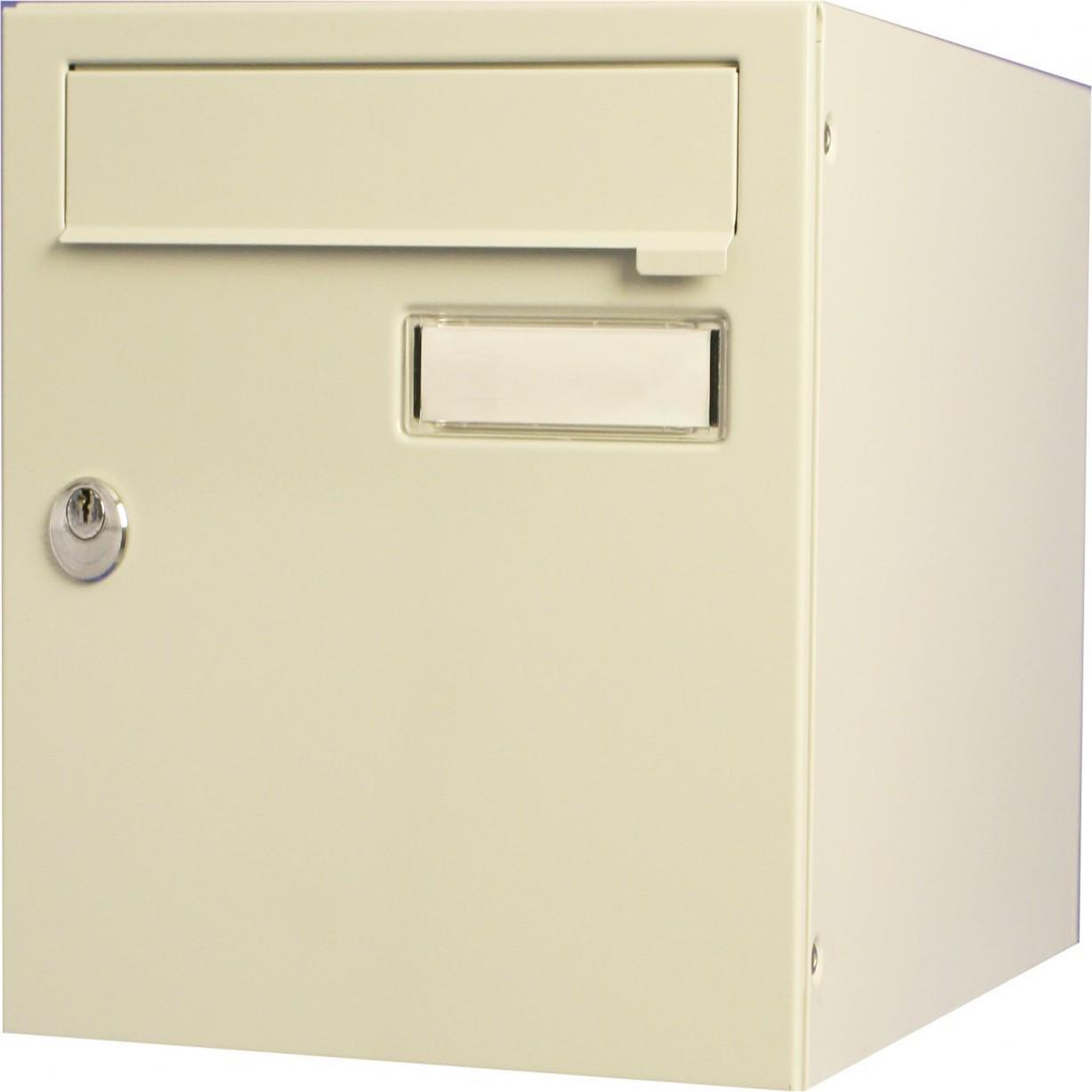 RENZ Boîte aux lettres normalisée 1 porte extérieur RENZ acier beige brillant