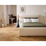 LISA DESIGN Sunset - lit coffre - 160x200 cm - sommier inclus - en fausse fourrure. Coloris disponibles : Beige