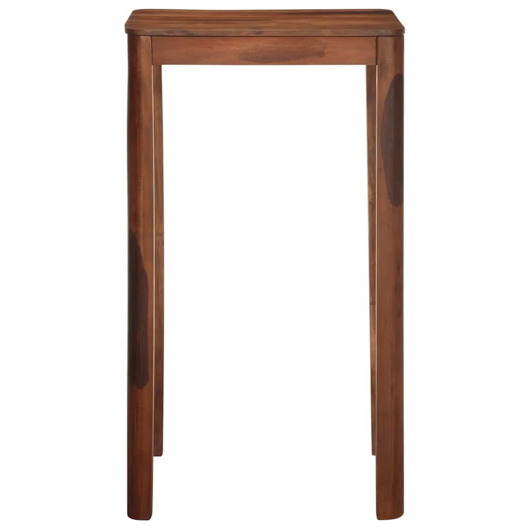 Voir la diapositive 2 : VIDAXL Table de bar 60 x 60 x 107 cm bois massif d'acacia