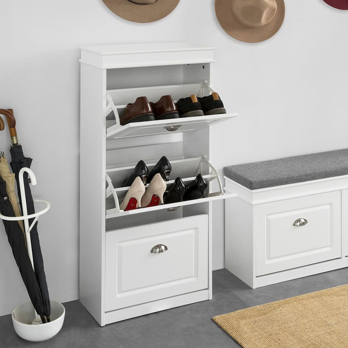 SOBUY SoBuy - Meuble À Chaussures à 3 tiroirs - Classique - FSR94