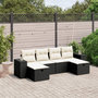 Voir la diapositive 1 : VIDAXL Salon de jardin 6 pcs avec coussins noir resine tressee