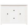 Voir la diapositive 3 : VIDAXL Buffet Blanc 100x35x74 cm Bois massif de pin