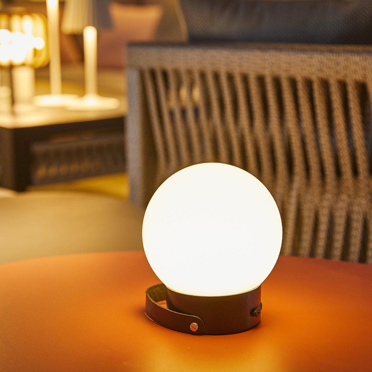 Lumisky Baladeuse solaire GLOBY Gris anthracite Plastique H23 cm