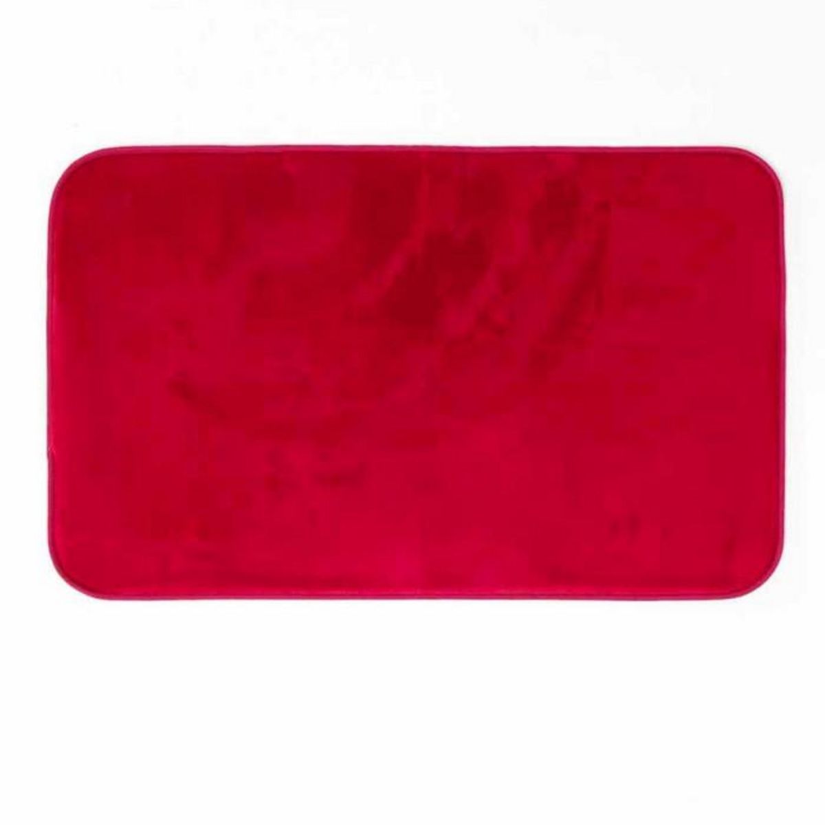 Paris Prix Tapis Uni en Flanelle  Flanou  50x80cm Carmin