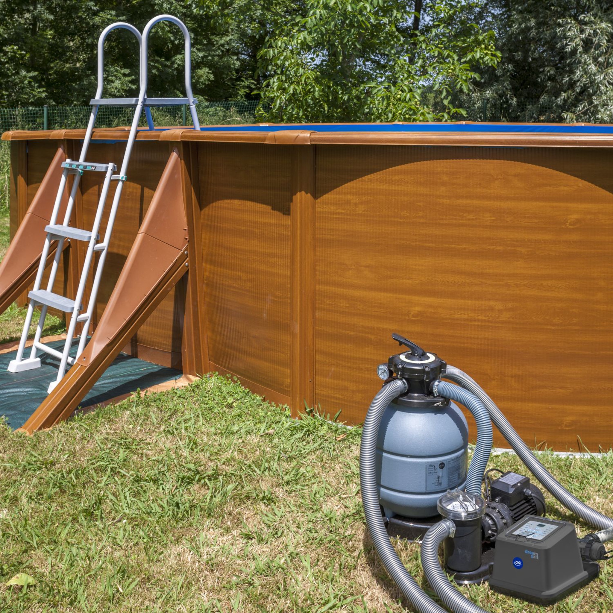 GRE Electrolyse au sel pour piscine - 25m³ max
