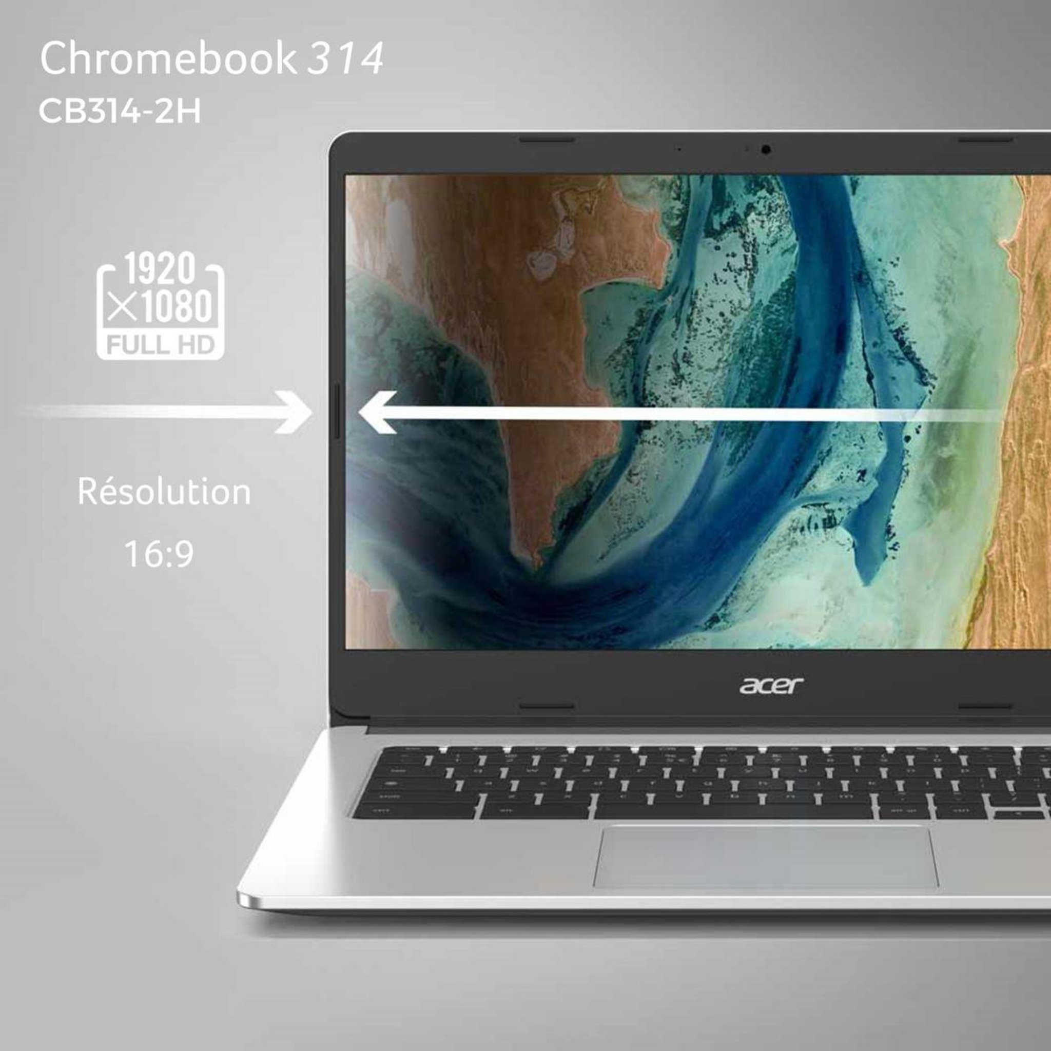 Voir la diapositive 2 : ACER Chromebook CB314-2H-K8B2