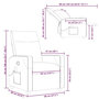 Voir la diapositive 6 : VIDAXL Fauteuil de massage inclinable Taupe Tissu