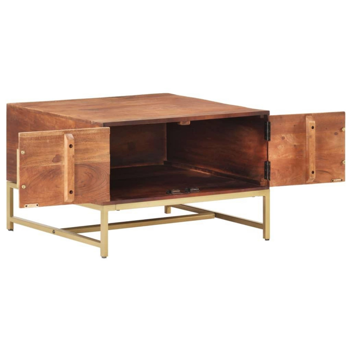 VIDAXL Table basse Marron miel 67x67x45 cm Bois solide d'acacia