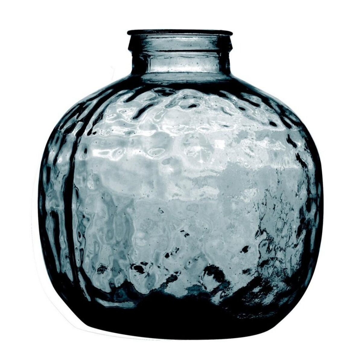 FORNORD Vase Louise verre recyclé bleu 9L D25 H30