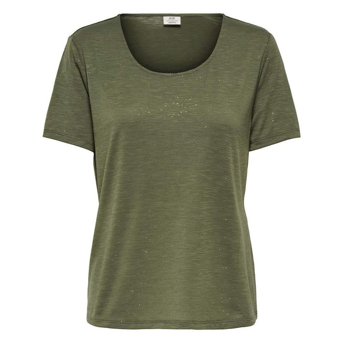 JACQUELINE DE YONG T-Shirt Kaki Foncé/Doré Femme JDY Dalila