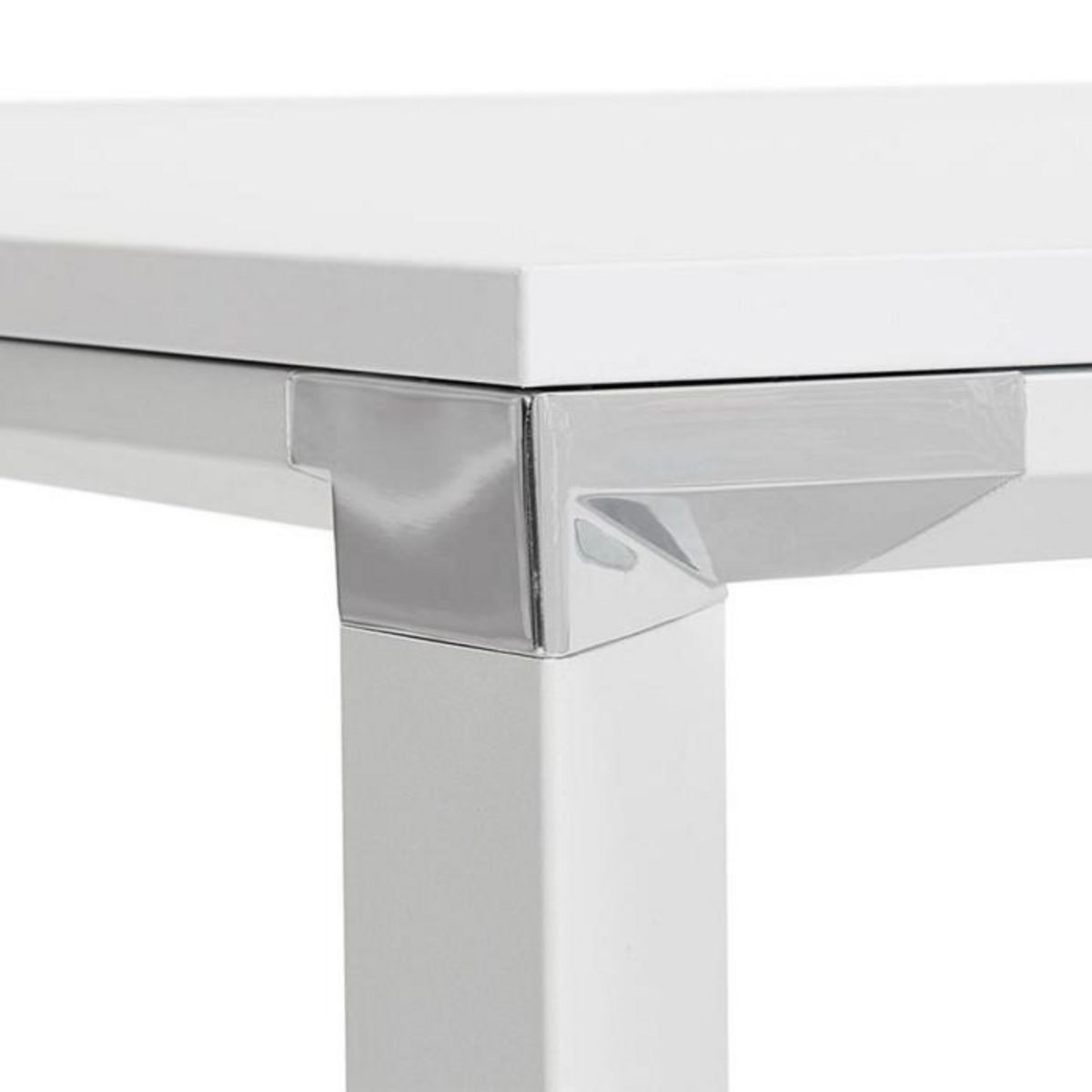 Paris Prix Table de Bureau Carrée Design  Loina  160cm Blanc