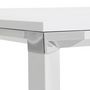 Voir la diapositive 6 : Paris Prix Table de Bureau Carrée Design  Loina  160cm Blanc