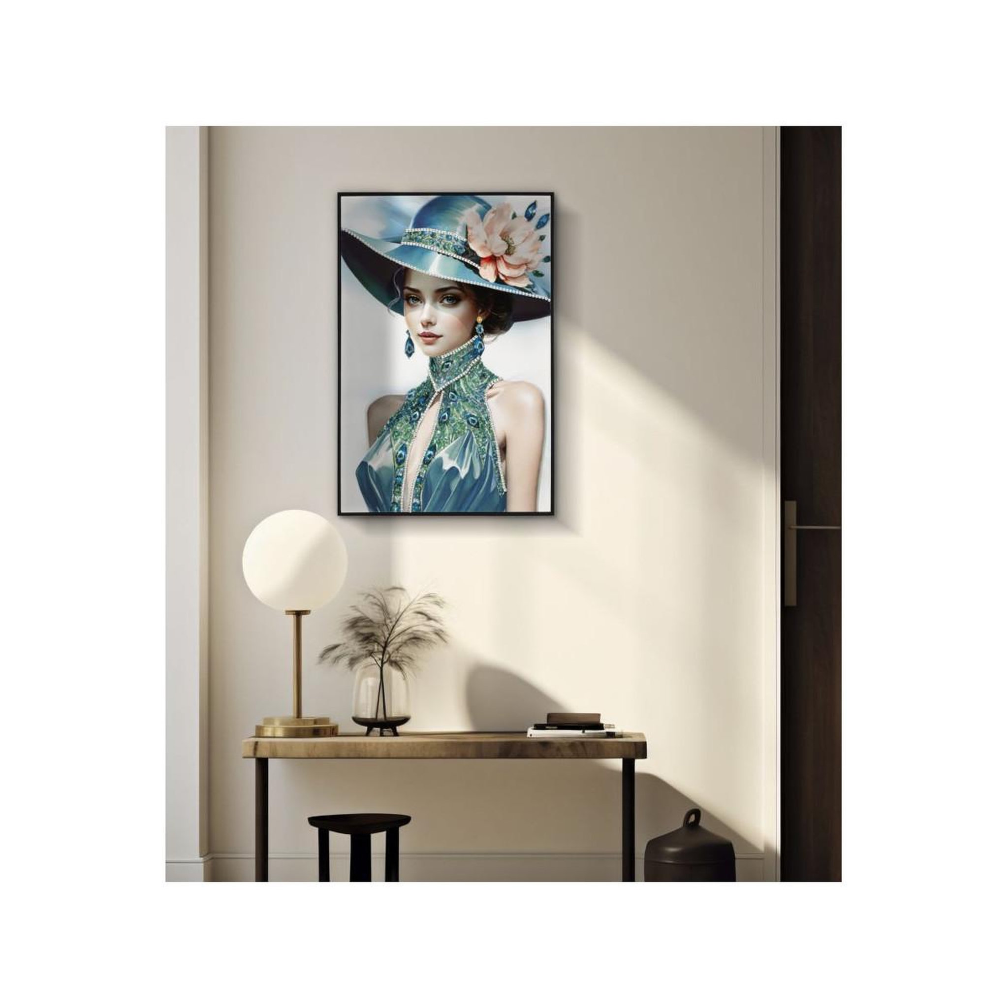 Voir la diapositive 6 : Paris Prix Tableau peinture  pam ii  62x92cm multicolore