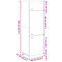 Voir la diapositive 6 : VIDAXL Armoire de refrigerateur Chene sonoma 60x57x207 cm Agglomere