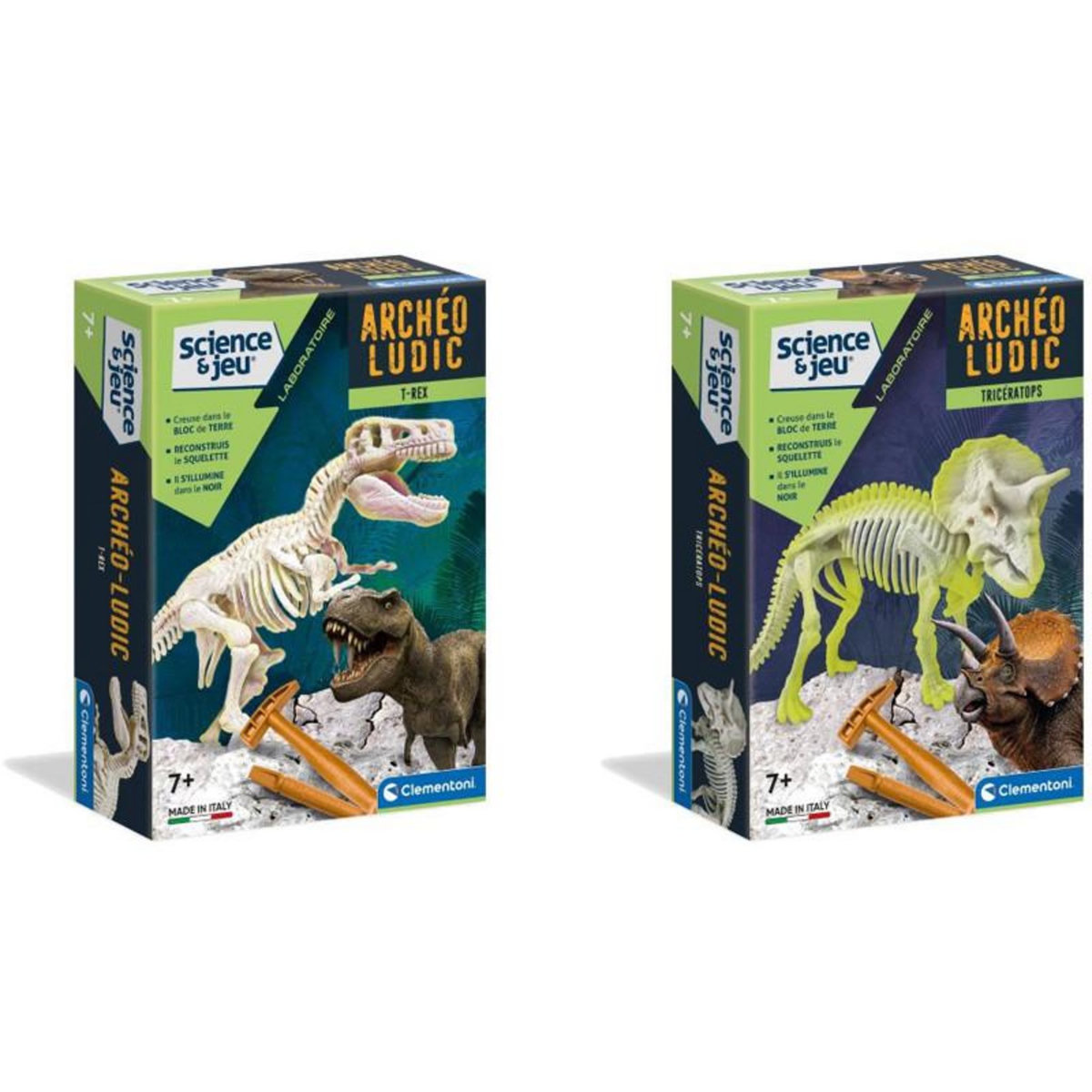 CLEMENTONI ARCHEO LUDIC DINO FLUO ASSORTIMENT CLEMENTONI CLI93023