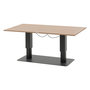 Voir la diapositive 1 : HESPERIDE Table de jardin relevable rectangulaire en aluminium SALIMIA - Graphite et honey