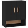 Voir la diapositive 2 : VIDAXL Armoire murale Noir 60x31x70 cm Bois d'ingenierie