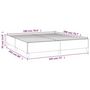 Voir la diapositive 6 : VIDAXL Cadre de lit sans matelas noir 180x200 cm tissu