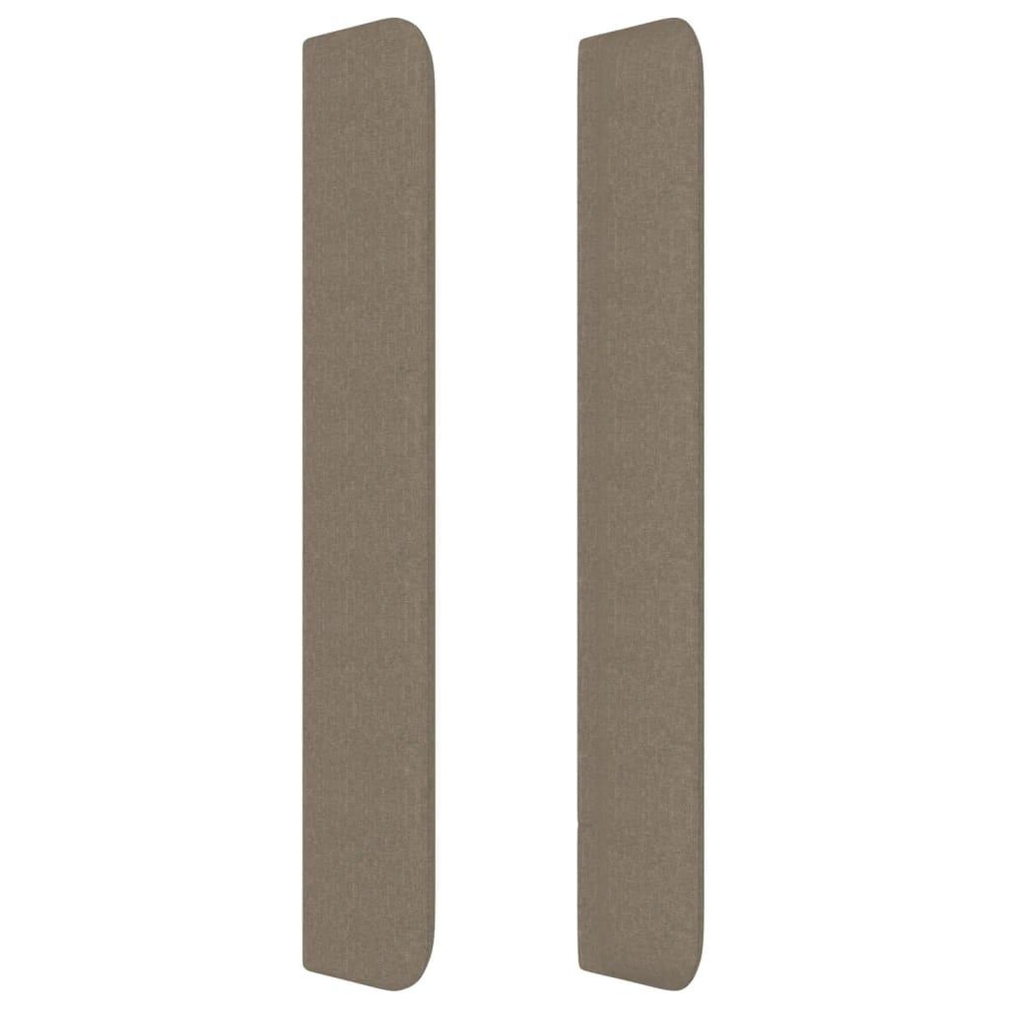 Voir la diapositive 4 : VIDAXL Tete de lit avec oreilles Taupe 103x16x118/128 cm Tissu