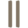 Voir la diapositive 4 : VIDAXL Tete de lit avec oreilles Taupe 103x16x118/128 cm Tissu