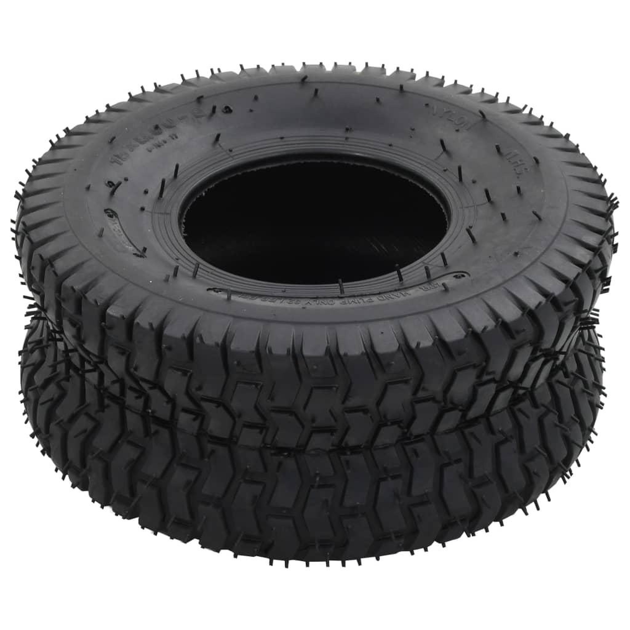 Voir la diapositive 4 : VIDAXL Pneus de brouette 2 pcs 15x6.00-6 4PR Caoutchouc