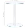 Voir la diapositive 6 : VIDAXL Table basse Transparent 40 cm Verre trempe