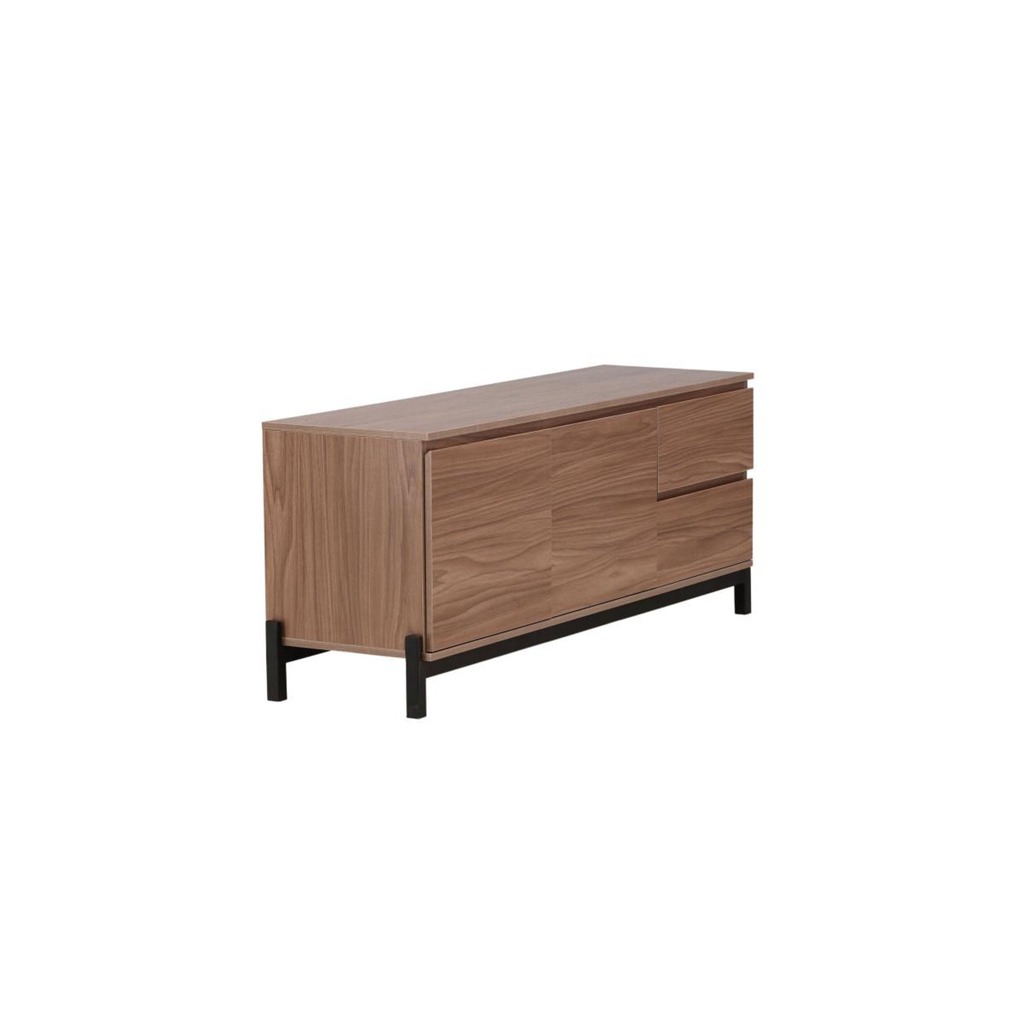 Voir la diapositive 3 : Paris Prix Meuble tv 2 portes & 2 tiroirs  corpus  138cm marron