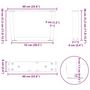 Voir la diapositive 6 : VIDAXL Pieds de table a manger forme V 2pcs blanc 60x(30-31,3)cm acier