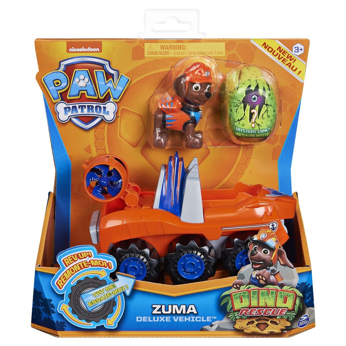 SPIN MASTER Véhicule + figurine Zuma - Pat'Patrouille Dino Rescue