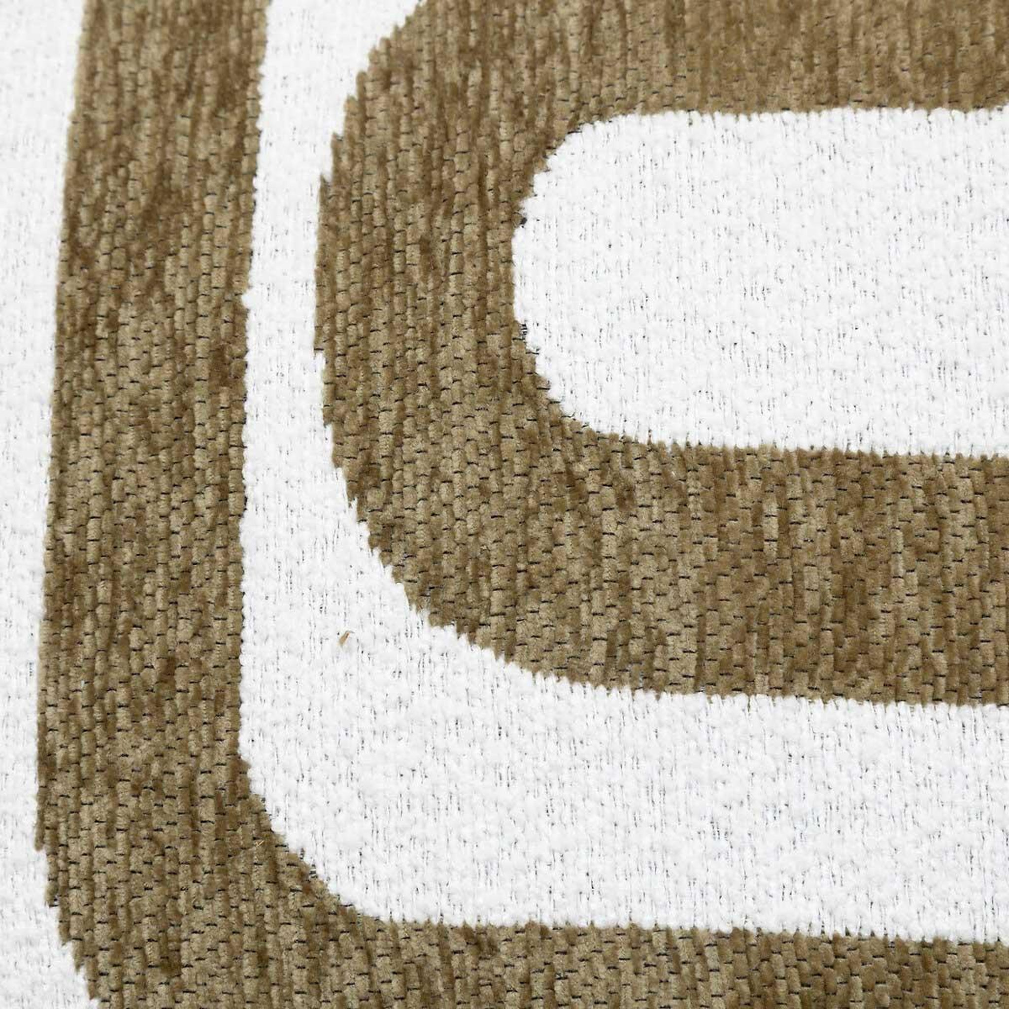 Voir la diapositive 4 : ATMOSPHERA Coussin déco chenille  safina  40x40cm kaki