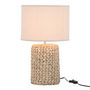Voir la diapositive 2 : Paris Prix Lampe à Poser Déco Ciment  Tressée  48cm Naturel