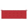Voir la diapositive 4 : VIDAXL Coussin de banc de jardin rouge 150x50x3 cm tissu oxford