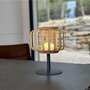 Lumisky Lampe de table sans fil STANDY MINI BAMBOU Beige bambou H25cm