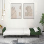 Voir la diapositive 3 : VIDAXL Canape-lit a 2 places vert fonce velours