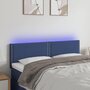 Voir la diapositive 1 : VIDAXL Tete de lit a LED Bleu 144x5x78/88 cm Tissu