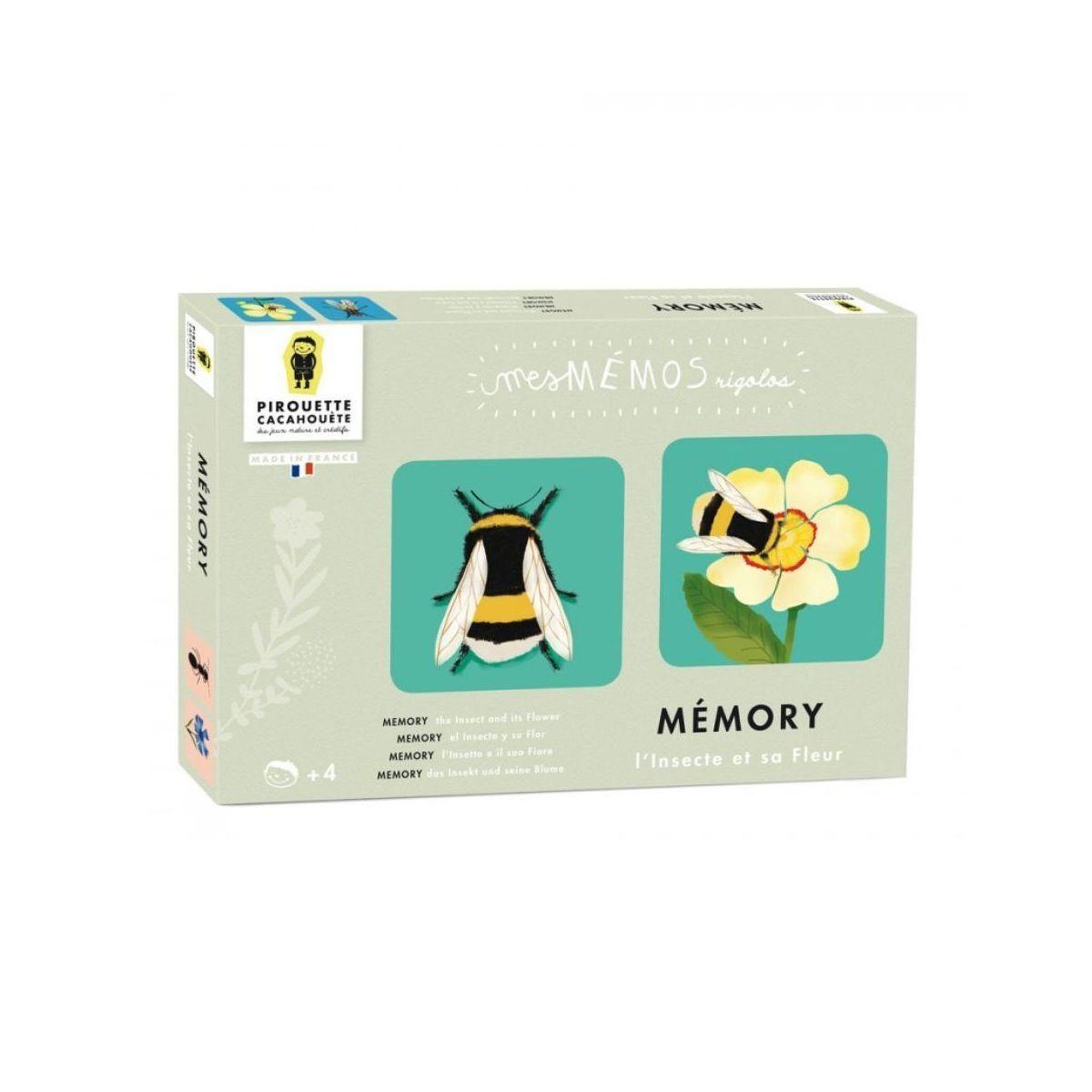 PIROUETTE CACAHOUETE Memory - l'insecte et sa fleur
