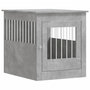 Voir la diapositive 2 : VIDAXL Meuble de cage pour chiens gris beton 64,5x80x71 cm
